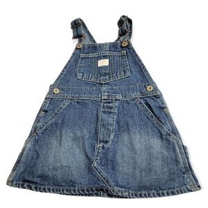 Oshkosh denim dress overalls 2T